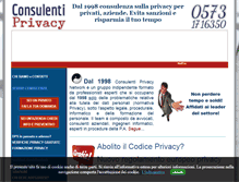 Tablet Screenshot of consulentiprivacy.it